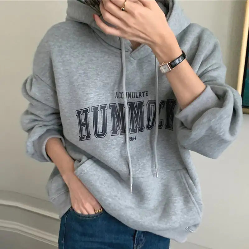 Women's Plus Fleece Hooded Pullover Sweater