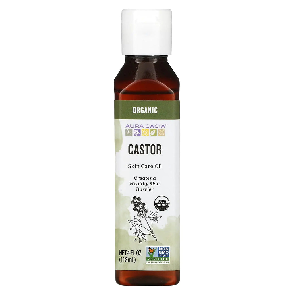 Aura Cacia Skin Care Oil - Organic Castor Oil - 4 Fl Oz