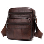 Cowhide Casual One-Shoulder Messenger Bag