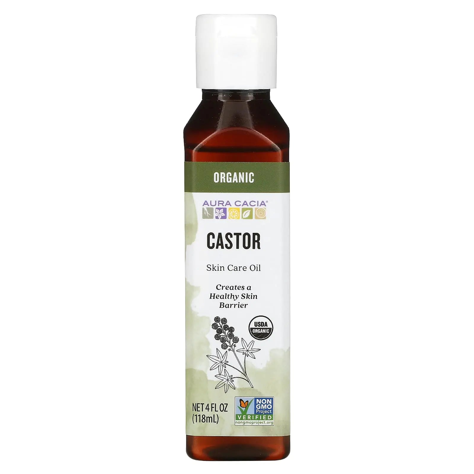 Aura Cacia Skin Care Oil - Organic Castor Oil - 4 Fl Oz