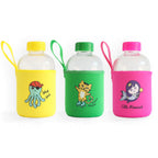 Milk&Moo Sailor Octopus Kids Glass Water Bottles  20 oz, 600 ml