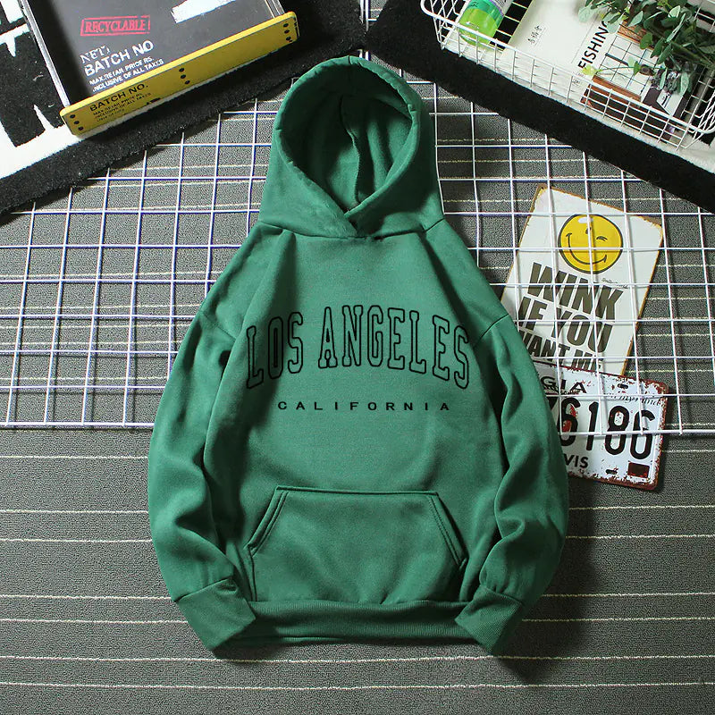 Women's Fleece Hooded Pullover Sweater for Autumn/Winter