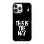 CASETiFY Clear iPhone 13 Pro Max Case [Mandalorian Co-Lab/Not Yellowing / 6.6ft Drop Protection/Compatible with Magsafe] - This is The Way - Black - Clear