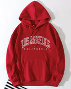 Women's Fleece Hooded Pullover Sweater for Autumn/Winter