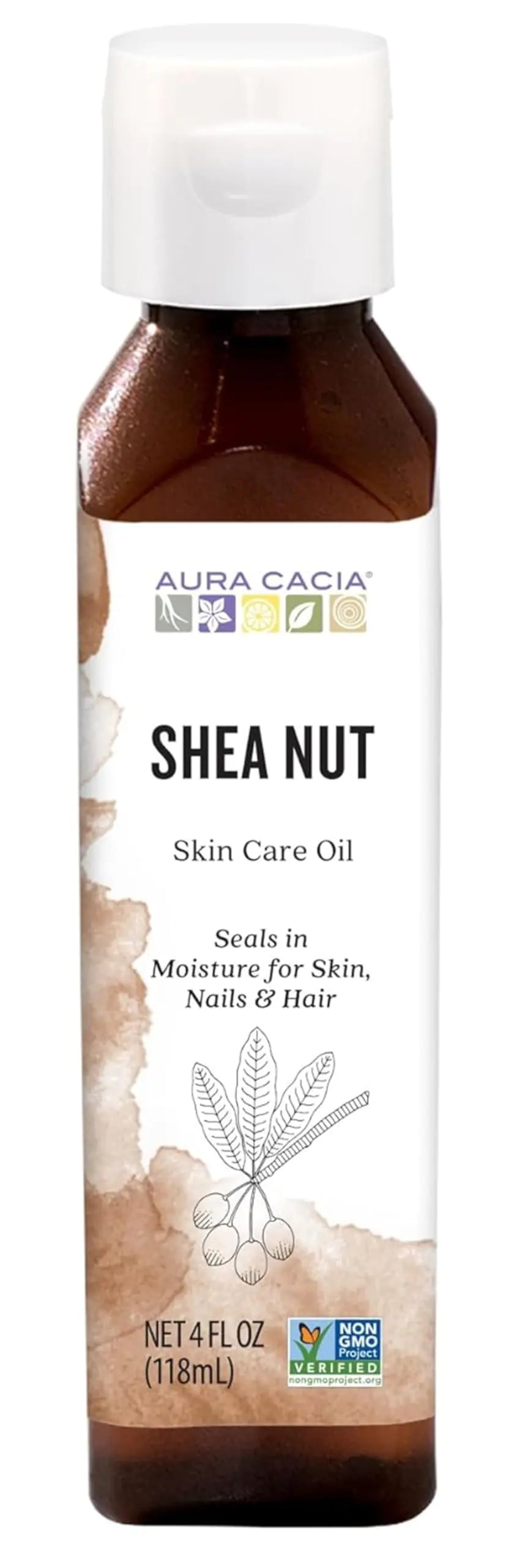 Aura Cacia Nourishing Shea Nut Oil | Multi-Purpose Nourishment Oil | 4 fl oz.